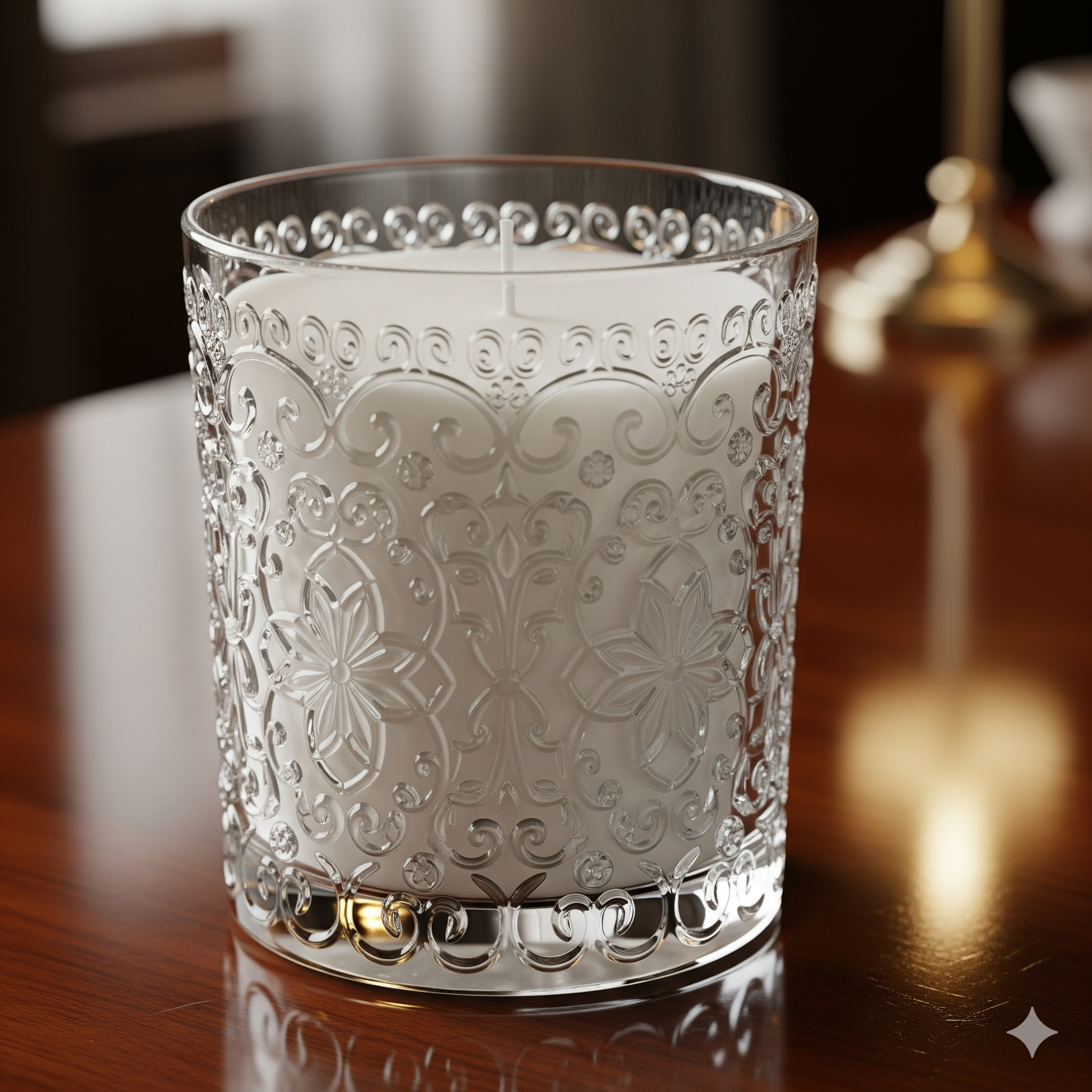 Designer Glass Candle