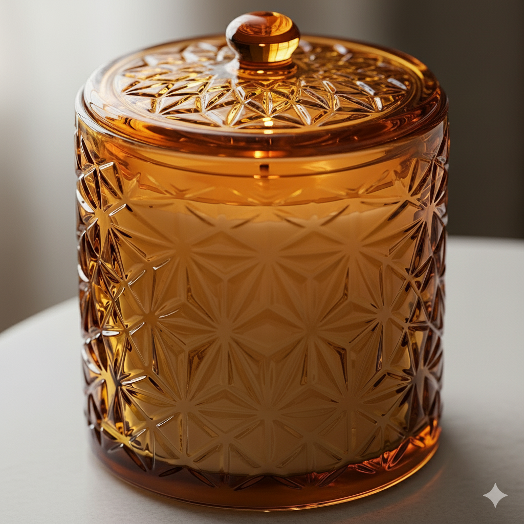 Yellow Glass Candle Collection