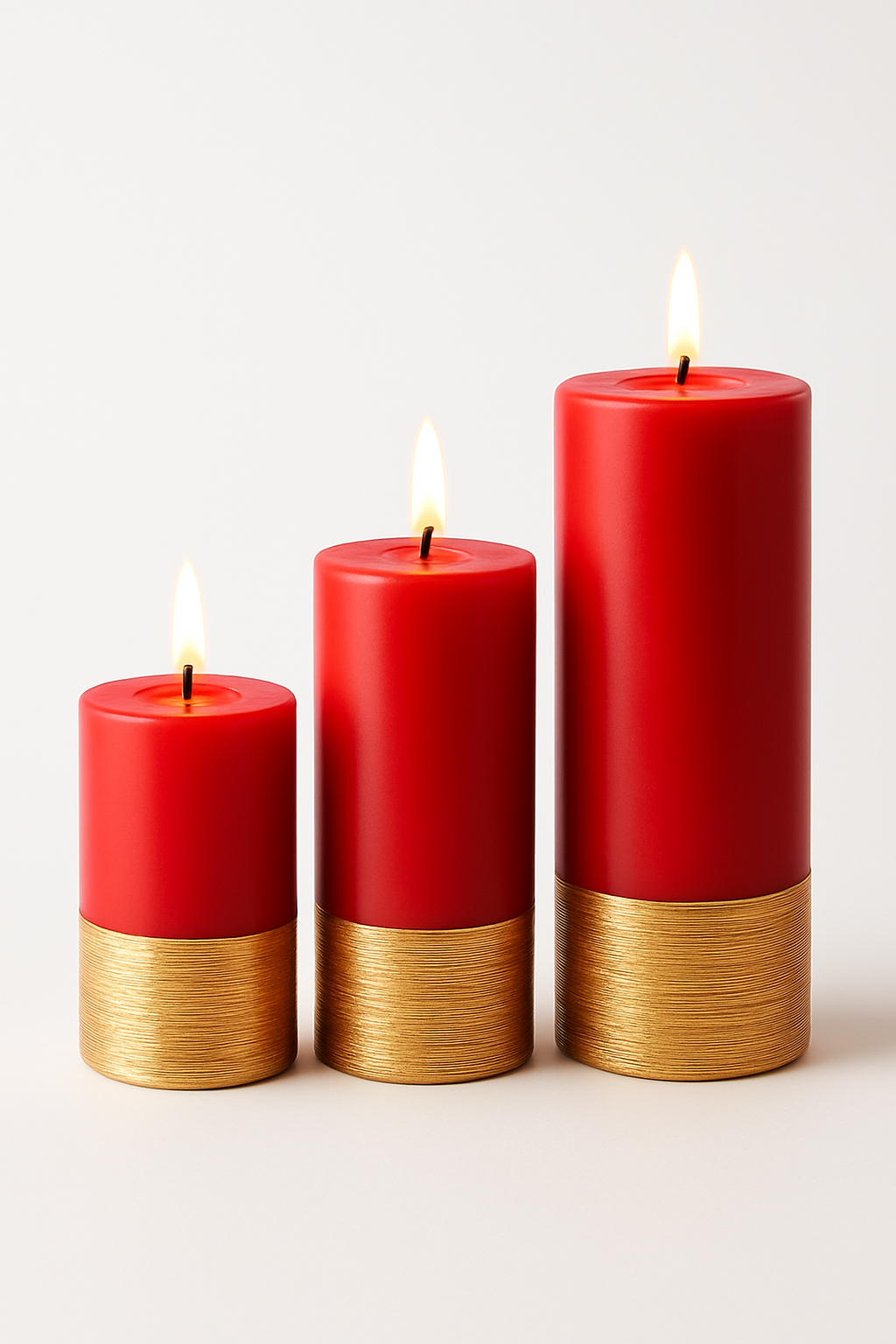 Golden Foot Red Candle